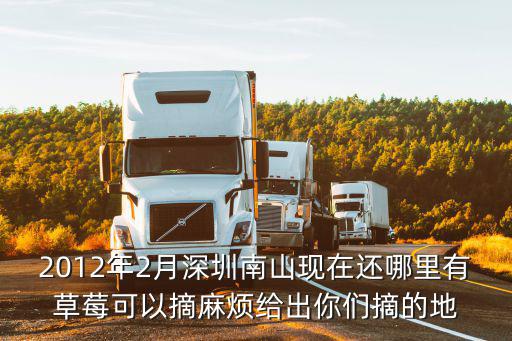 2012年2月深圳南山現在還哪里有草莓可以摘麻煩給出你們摘的地