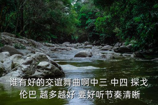 誰有好的交誼舞曲啊中三 中四 探戈 倫巴 越多越好 要好聽節奏清晰