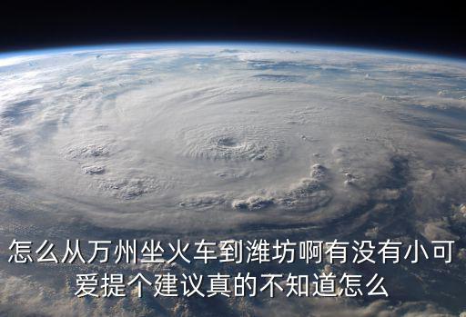 怎么從萬州坐火車到濰坊啊有沒有小可愛提個建議真的不知道怎么