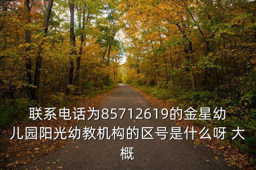 聯(lián)系電話(huà)為85712619的金星幼兒園陽(yáng)光幼教機(jī)構(gòu)的區(qū)號(hào)是什么呀 大概