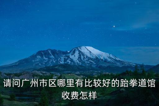 請(qǐng)問(wèn)廣州市區(qū)哪里有比較好的跆拳道館收費(fèi)怎樣