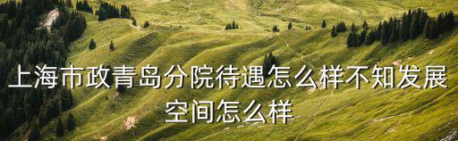 上海市政青島分院待遇怎么樣不知發(fā)展空間怎么樣