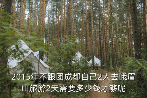 2015年不跟團成都自己2人去峨眉山旅游2天需要多少錢才夠呢