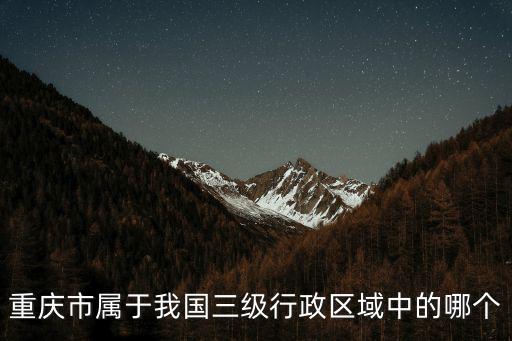 重慶市屬什么行政級別，重慶市主城區區委書記行政級別是正廳還是副廳級
