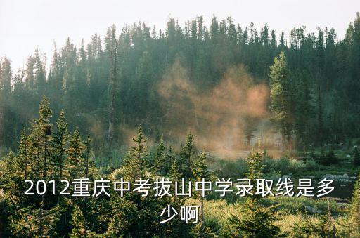 重慶市中學拔山中學校，重慶市忠縣拔山鎮拔山中學高中錄取分數是多少