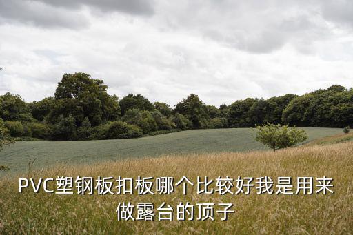 PVC塑鋼板扣板哪個(gè)比較好我是用來做露臺(tái)的頂子