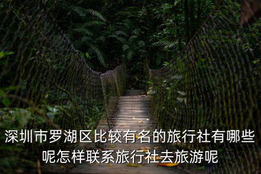 深圳市羅湖區比較有名的旅行社有哪些呢怎樣聯系旅行社去旅游呢