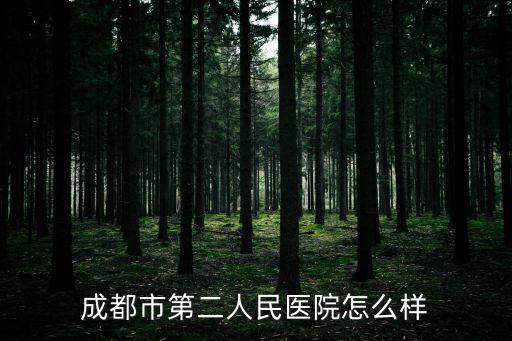 成都市第二人民醫院怎么樣