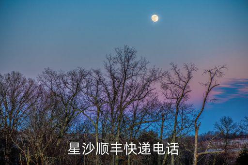 星沙順豐快遞電話