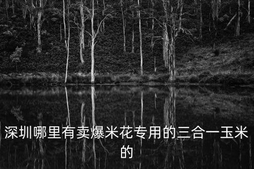 深圳哪里有賣爆米花專用的三合一玉米的