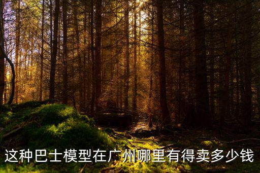 廣州公交車模型，這種巴士模型在廣州哪里有得賣多少錢