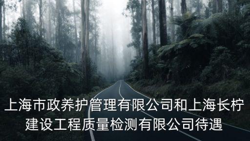 上海市政養護管理有限公司和上海長檸建設工程質量檢測有限公司待遇