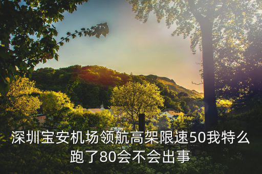 深圳寶安機場領航高架限速50我特么跑了80會不會出事