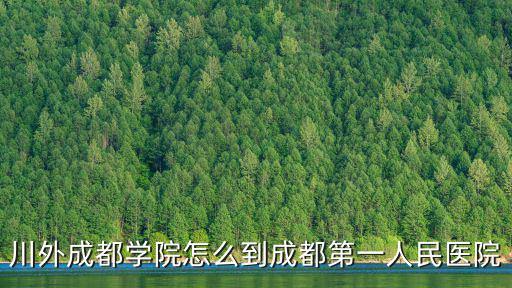 川外成都學(xué)院怎么到成都第一人民醫(yī)院