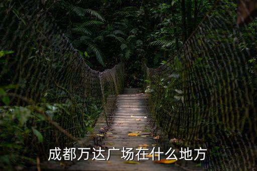 成都萬達廣場在什么地方