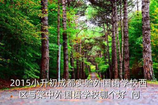 2015小升初成都實驗外國語學校西區與棠中外國語學校哪個好  問