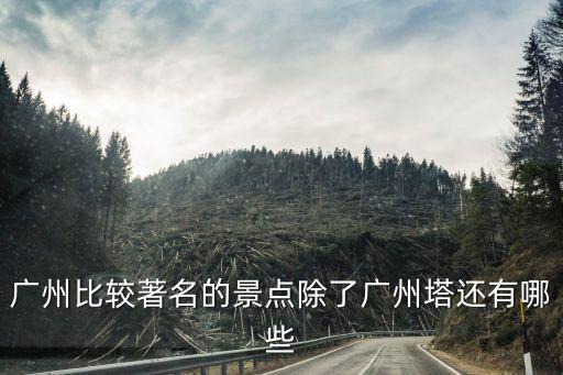 廣州比較著名的景點除了廣州塔還有哪些
