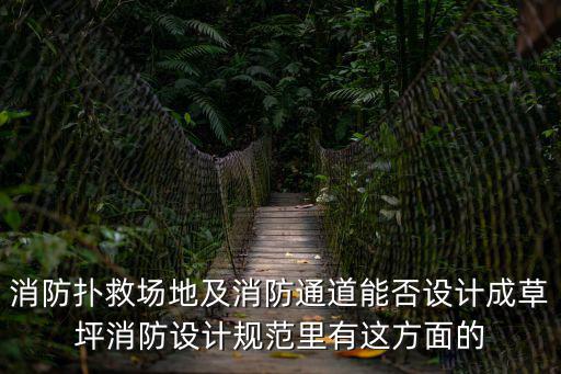 消防撲救場地及消防通道能否設計成草坪消防設計規范里有這方面的