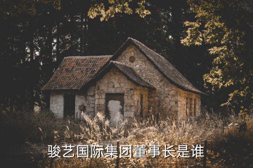 駿藝國(guó)際集團(tuán)董事長(zhǎng)是誰(shuí)