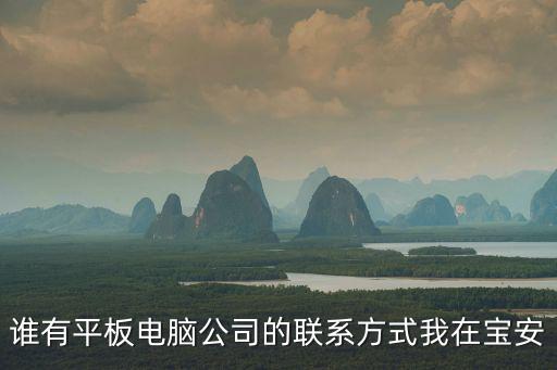 誰有平板電腦公司的聯系方式我在寶安