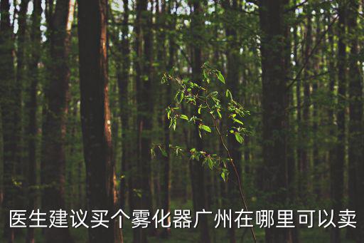 醫生建議買個霧化器廣州在哪里可以賣