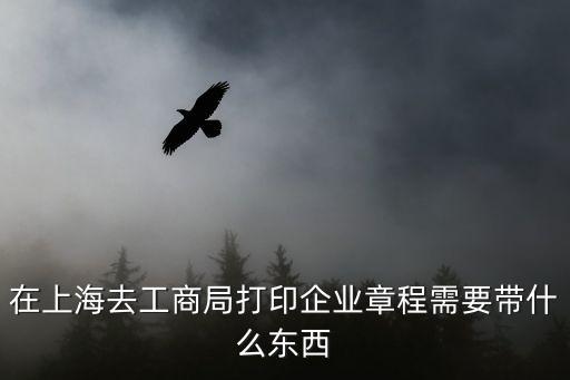在上海去工商局打印企業章程需要帶什么東西