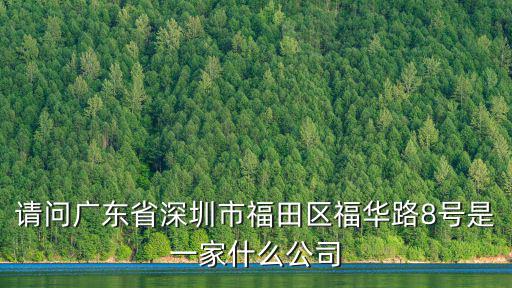 深圳市明玉昌貿易有限公司，請問廣東省深圳市福田區福華路8號是一家什么公司