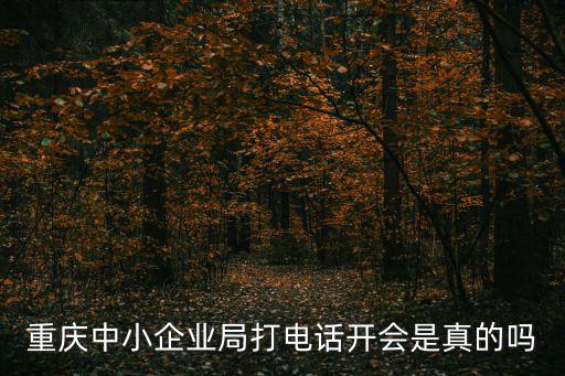 重慶中小企業局打電話開會是真的嗎