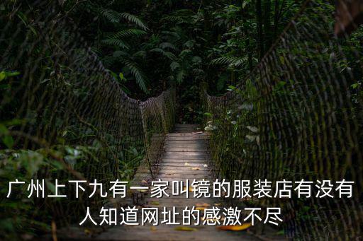 廣州上下九有一家叫鏡的服裝店有沒有人知道網址的感激不盡