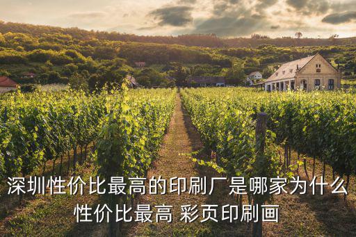 深圳性價比最高的印刷廠是哪家為什么性價比最高 彩頁印刷畫