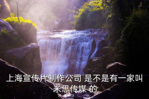 上海市企業(yè)信息年報宣傳片，上海實力雄厚的宣傳片制作公司有人知道不