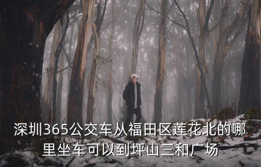 深圳365公交車從福田區蓮花北的哪里坐車可以到坪山三和廣場