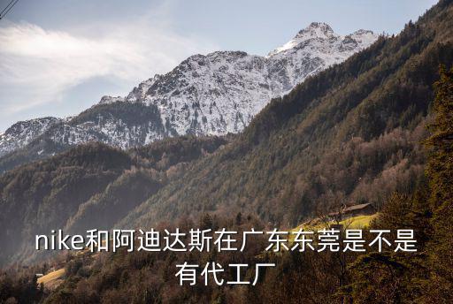 nike和阿迪達(dá)斯在廣東東莞是不是有代工廠
