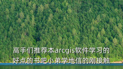 高手們推薦本arcgis軟件學習的好點的書吧小弟學地信的剛接觸