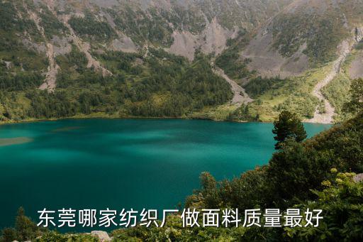 東莞哪家紡織廠做面料質量最好