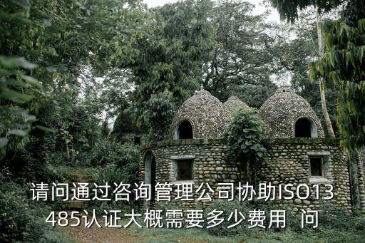 請問通過咨詢管理公司協助ISO13485認證大概需要多少費用  問