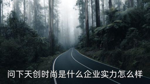 問下天創時尚是什么企業實力怎么樣