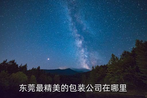 東莞最精美的包裝公司在哪里