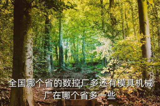  全國哪個省的數控廠多還有模具機械廠在哪個省多一些