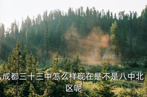 成都三十三中怎么樣現在是不是八中北區呢