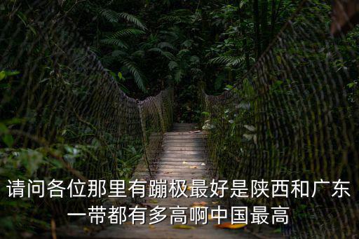 請問各位那里有蹦極最好是陜西和廣東一帶都有多高啊中國最高