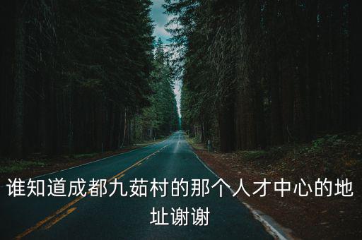 誰知道成都九茹村的那個人才中心的地址謝謝