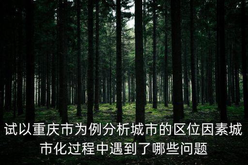 重慶市政治要素，為什么當年第四個直轄市不是武漢而是重慶