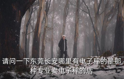 請問一下東莞長安哪里有電子秤的是那種專業賣電子秤的店