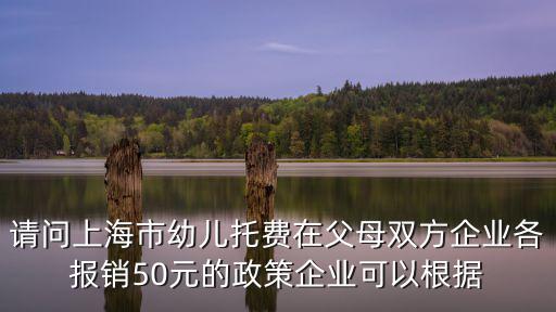請問上海市幼兒托費在父母雙方企業各報銷50元的政策企業可以根據