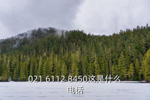 021 6112 8450這是什么電話