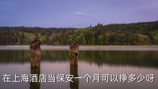 上海市現(xiàn)保安工資多少每月，在上海酒店當(dāng)保安一個月可以掙多少呀