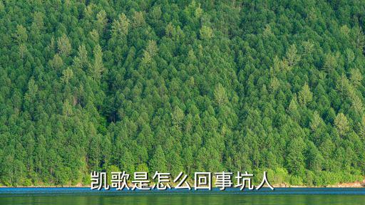 凱歌是怎么回事坑人