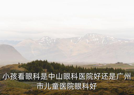 小孩看眼科是中山眼科醫(yī)院好還是廣州市兒童醫(yī)院眼科好