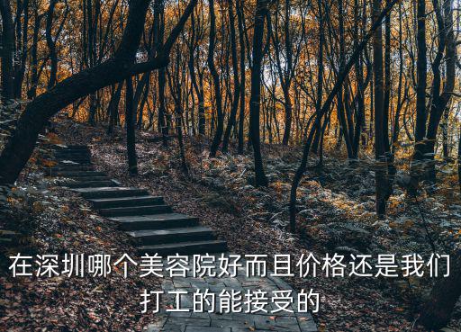 在深圳哪個(gè)美容院好而且價(jià)格還是我們打工的能接受的